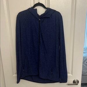 Lululemon Athletica Blue Zip Up Sweater